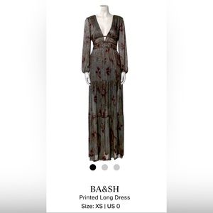 ba&sh long sleeve maxi gown